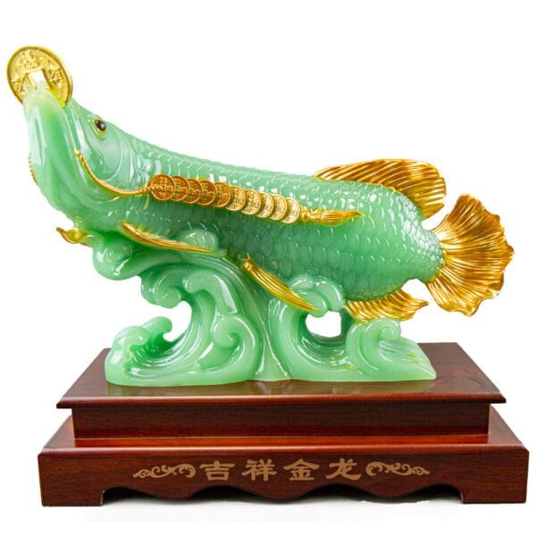 Golden Arowana Jade Sculpture: A Symbol of Prosperity and Wealth in Your Home