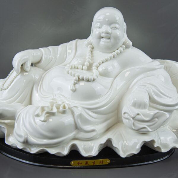 Jade Green Feng Shui Wealth Buddha Statue by KOKOPRIME
