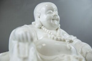 Jade Green Feng Shui Wealth Buddha Statue by KOKOPRIME